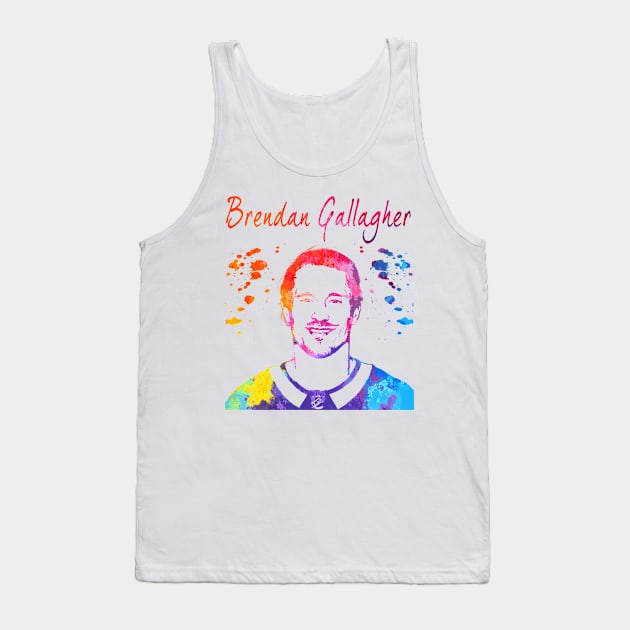 Brendan Gallagher Tank Top by Moreno Art